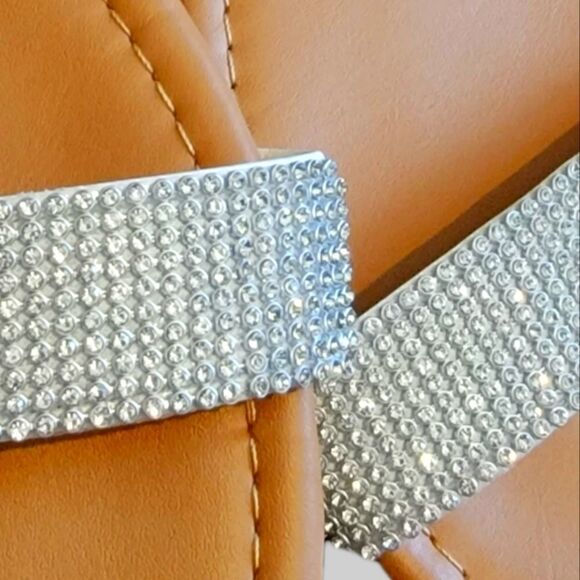 Shoe Lala Rhinestone Embeleshed Sandals Size 7.5 - Picture 8 of 8